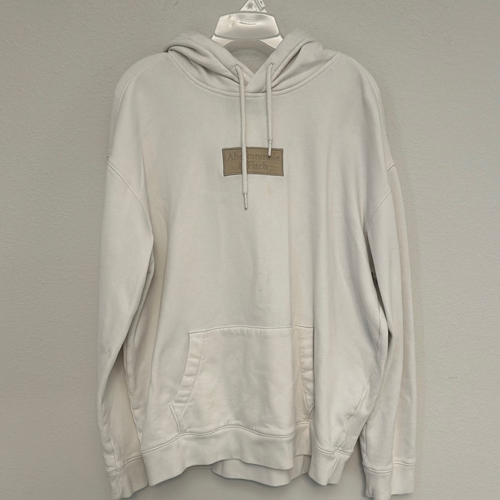 Abercrombie & Fitch White Hoodie